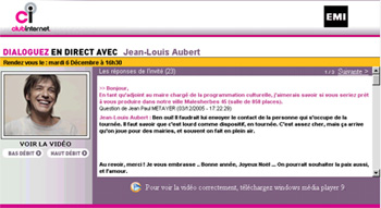 cliquer pour rejoindre la page du chat sur le site de Club-internet